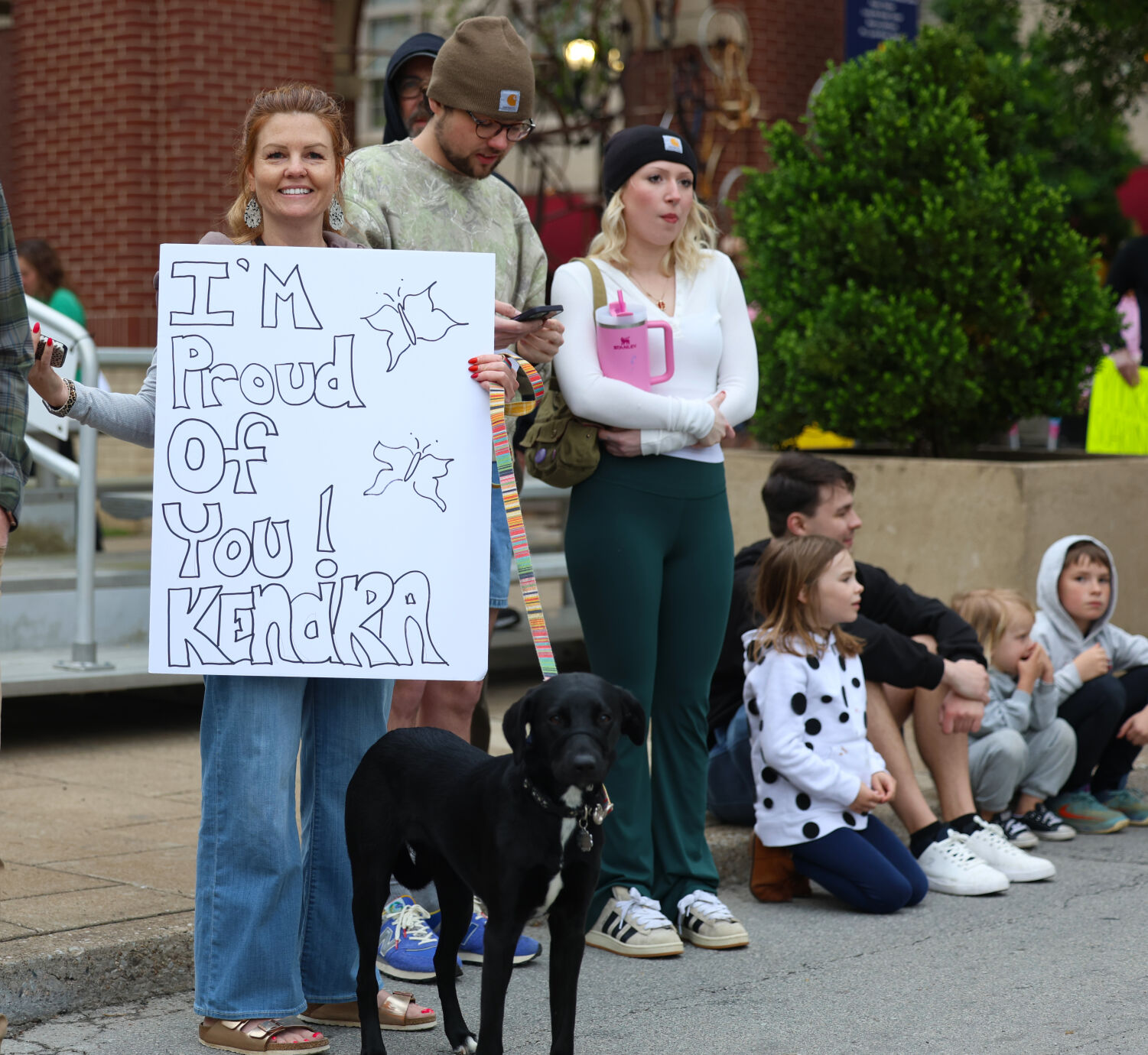 Sign held on Broadway during Marathon.JPG